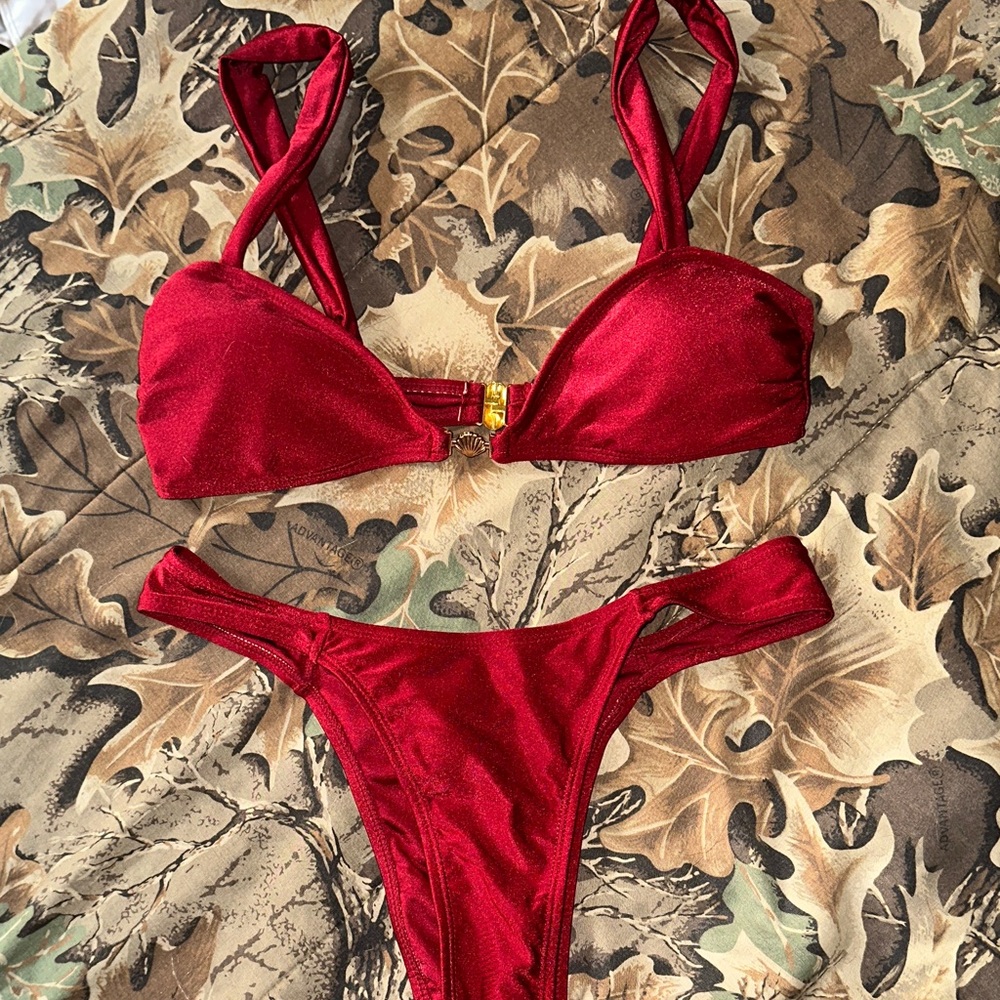 SHEIN Red Bikini Set